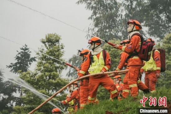 演練現(xiàn)場。瀘州消防供圖
