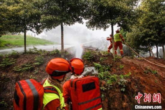 演練現(xiàn)場。瀘州消防供圖