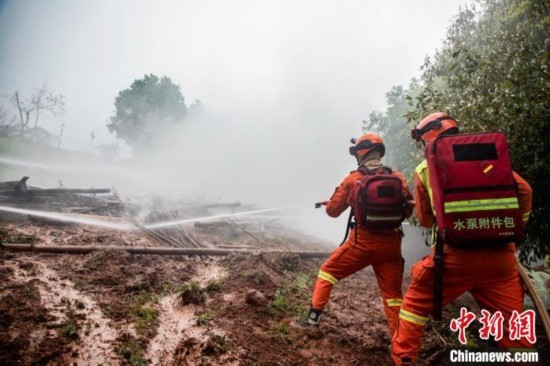 演練現(xiàn)場。瀘州消防供圖