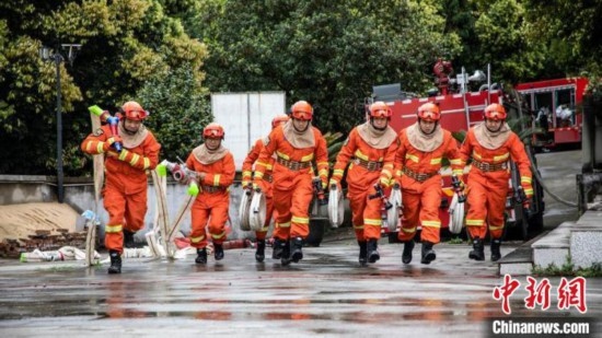 演練現(xiàn)場。瀘州消防供圖