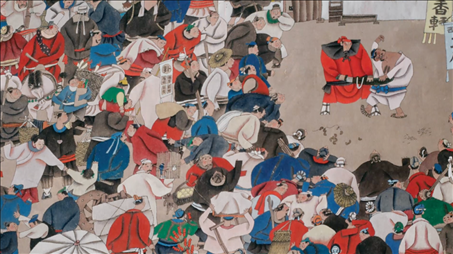 圖:周京新作品《水滸組畫(huà)》(局部)