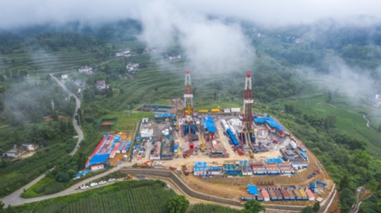 江漢油田涪陵頁巖氣田。涪陵頁巖氣公司供圖