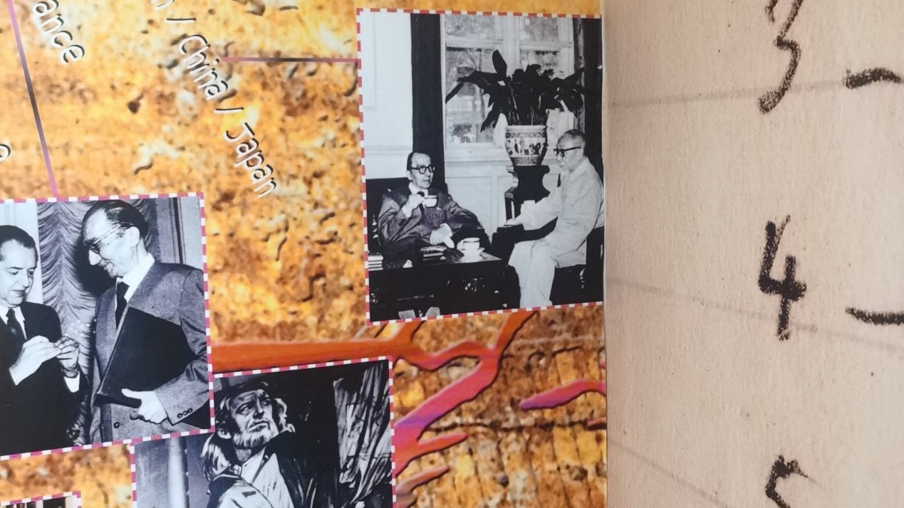 1957年，卡贊扎基斯第二次訪問中國，期間與作家茅盾進(jìn)行交流。人民網(wǎng)記者 葛泰佚攝