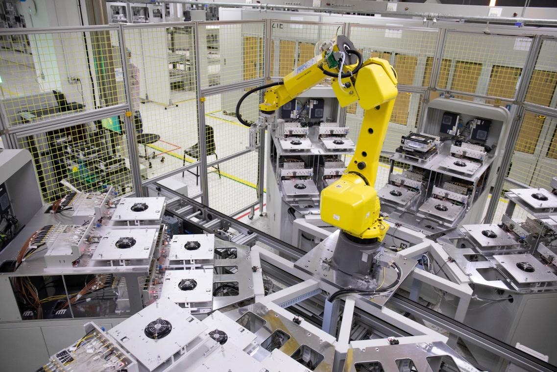 中興通訊“5G全連接智能工廠”。受訪者供圖