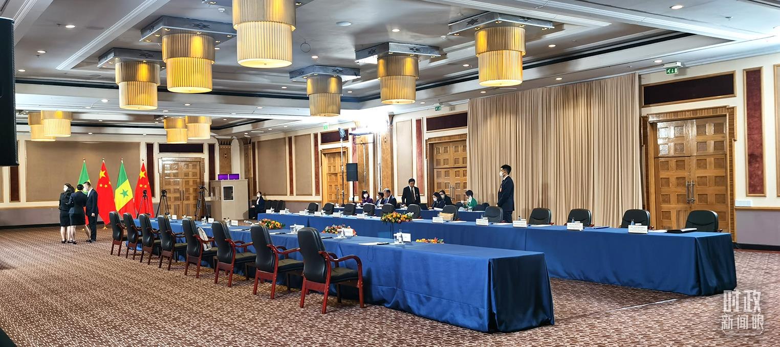 △23日下午，4場會見在這里舉行。（總臺央視記者郭鴻拍攝）