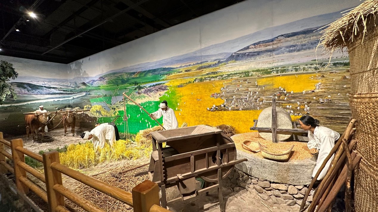 《朝鮮族民俗陳列》展廳。人民網(wǎng)記者 金洪花攝