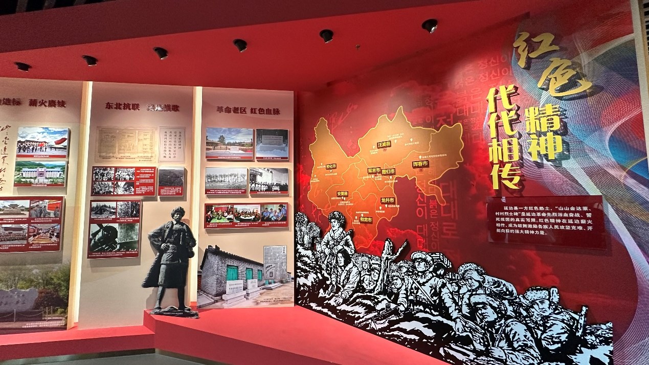 《千秋正氣-朝鮮族革命斗爭史陳列》展廳。人民網(wǎng)記者 金洪花攝