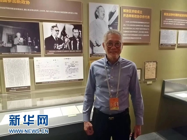 印尼廣東社團(tuán)聯(lián)合總會(huì)總主席張錦泉。新華網(wǎng)記者 侯強(qiáng) 攝