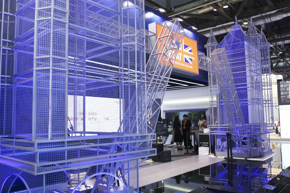 這是9月3日在國家會議中心綜合展區(qū)拍攝的英國展館。新華社記者 孫瑋彤 攝