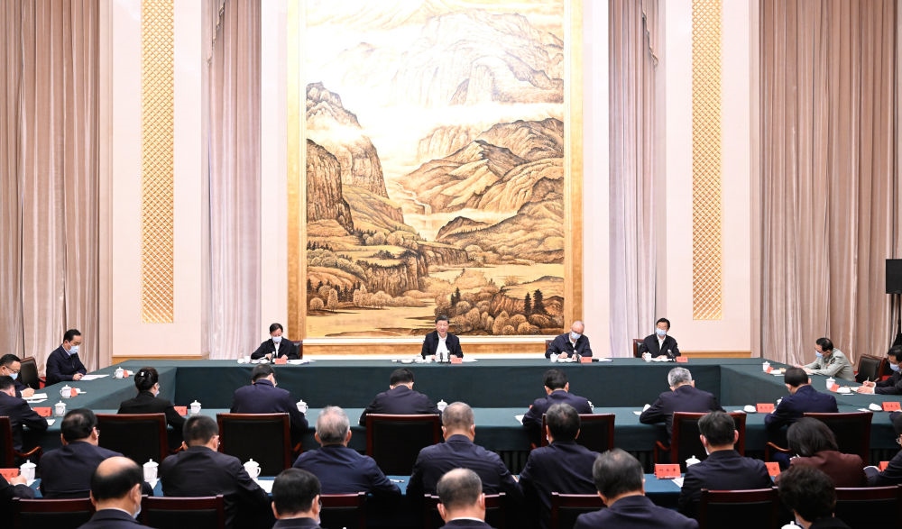  2023年5月17日上午，習(xí)近平在西安聽取陜西省委和省政府工作匯報并發(fā)表重要講話。