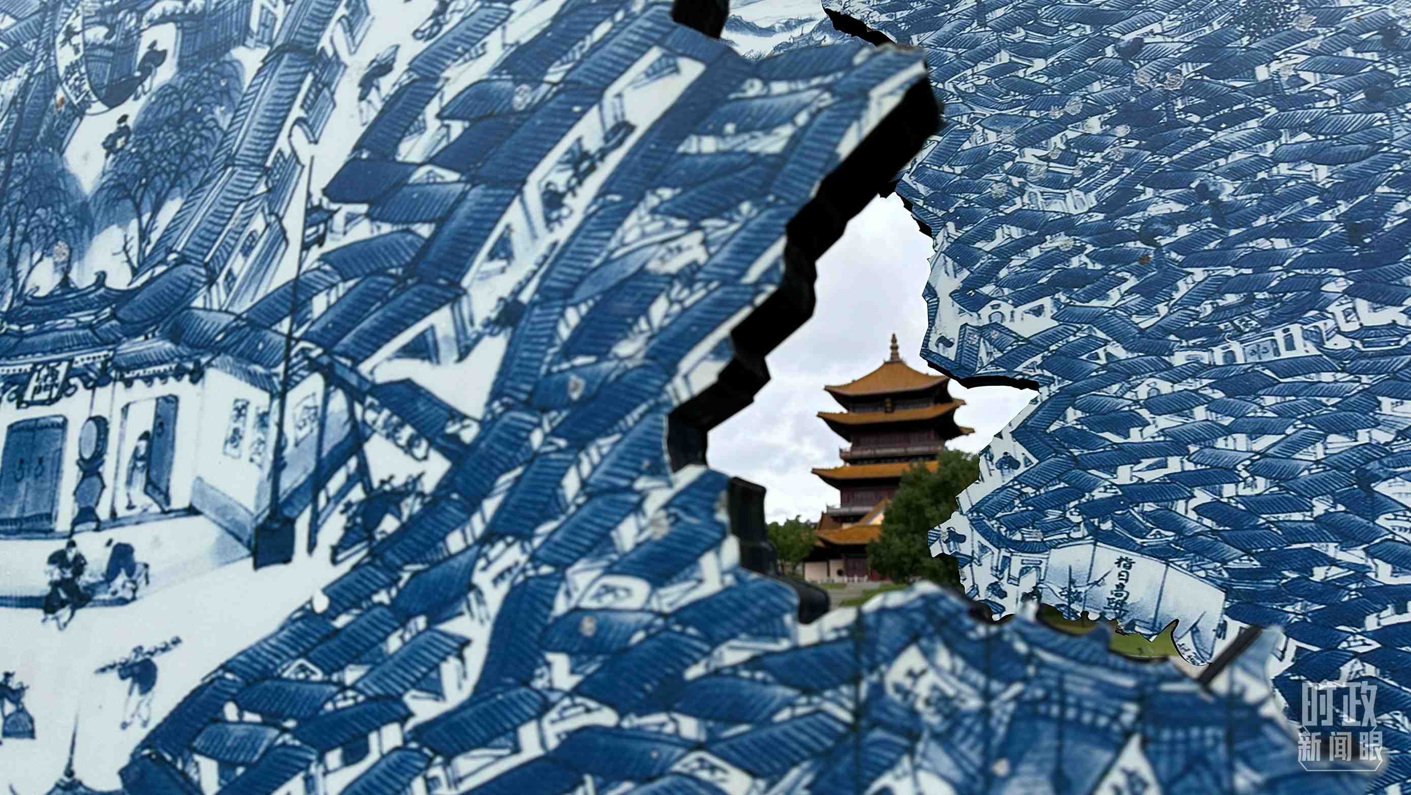 △位于陶陽里歷史文化街區(qū)內(nèi)的龍珠閣。（總臺(tái)央視記者趙化拍攝）