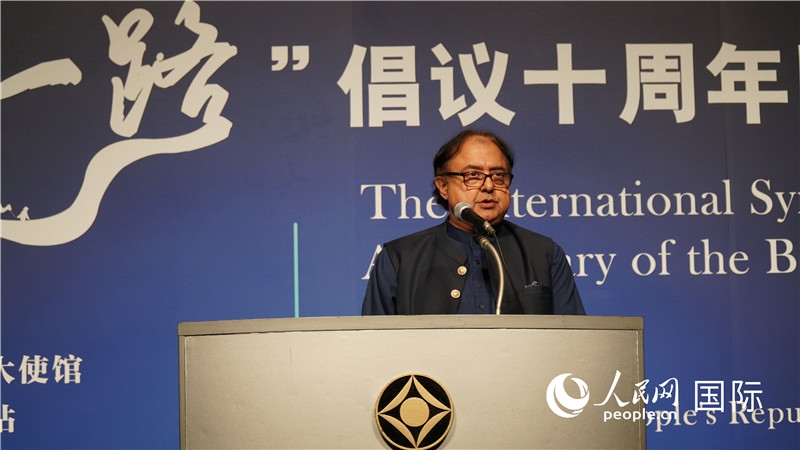 巴基斯坦駐日大使塔拉爾發(fā)言。人民網(wǎng) 蔣曉辰攝