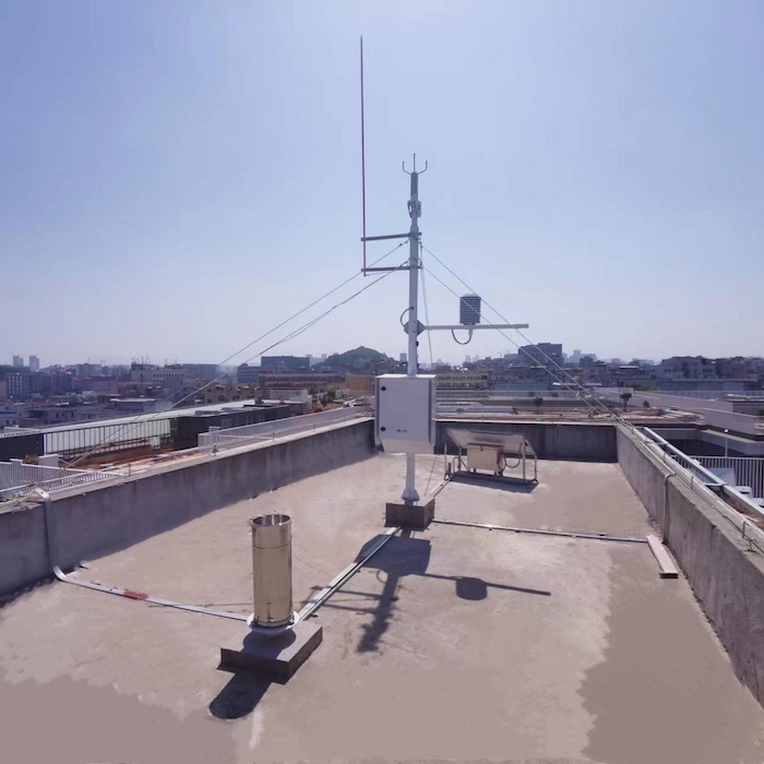 龍華區(qū)社區(qū)多要素自動氣象觀測站。龍華區(qū)應急管理局供圖