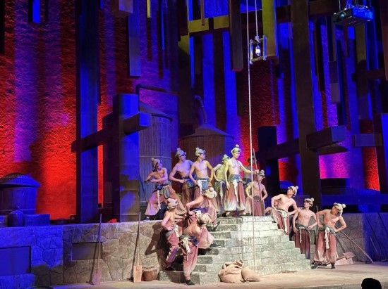 《天釀》演出場景。本報記者劉書文攝