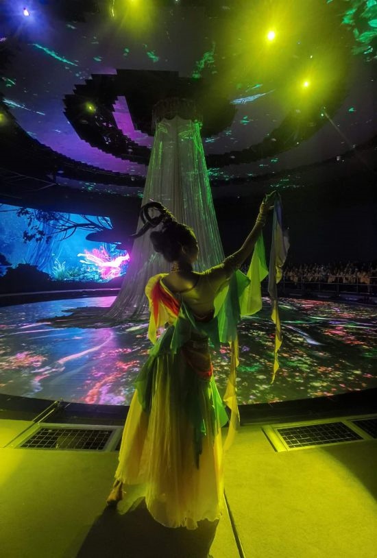 《天釀》演出場景。本報記者常雯宜攝