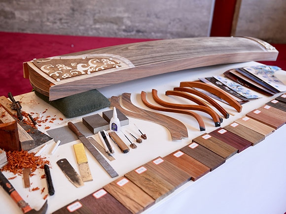 蘭考古箏制作展示。中央音樂(lè)學(xué)院供圖