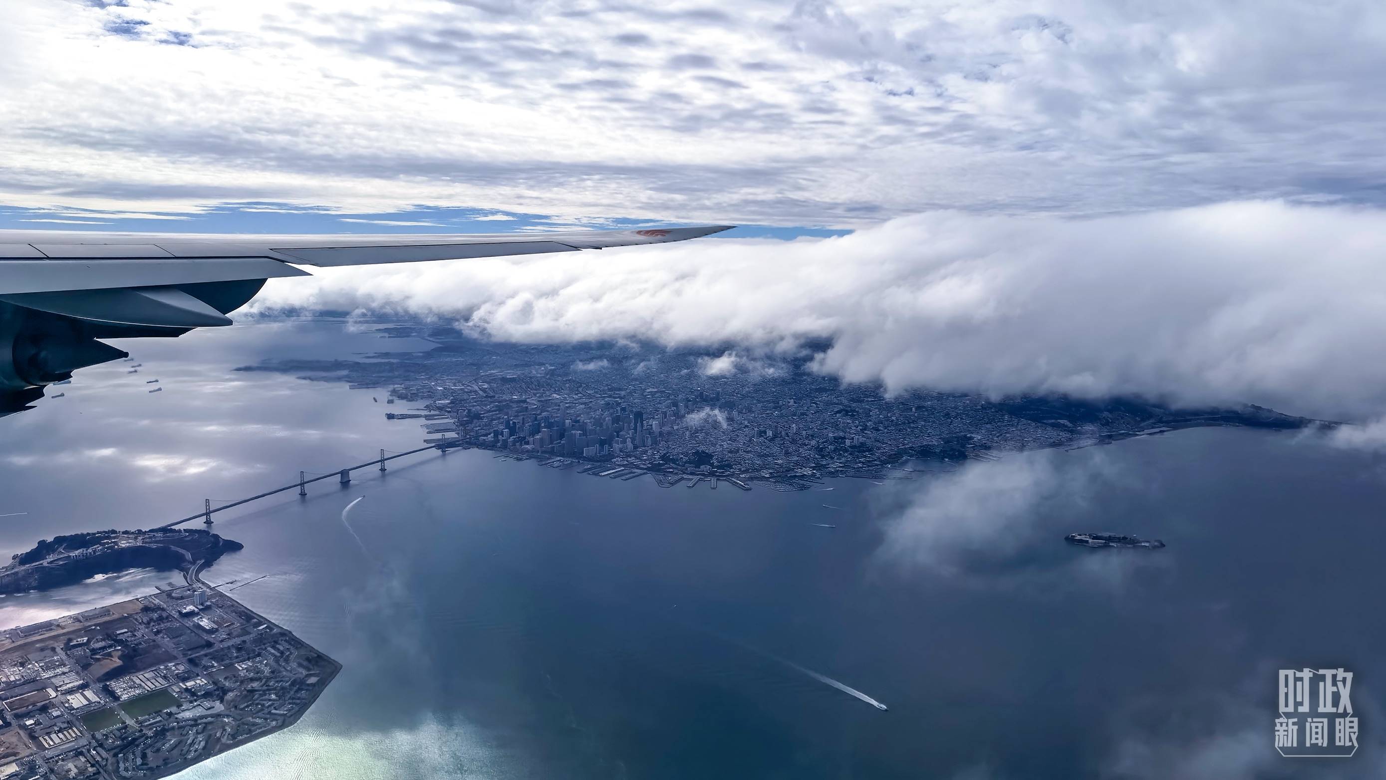 △俯瞰舊金山。（總臺(tái)央視記者馬亞陽(yáng)拍攝）