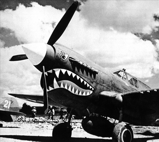 陳納德組織的美國志愿航空隊“飛虎隊”駐扎在芷江機場（資料照片）。新華社發(fā)