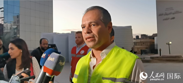 埃及衛(wèi)生部官員艾哈邁德·馬赫迪在接受記者采訪。人民網記者 沈小曉攝