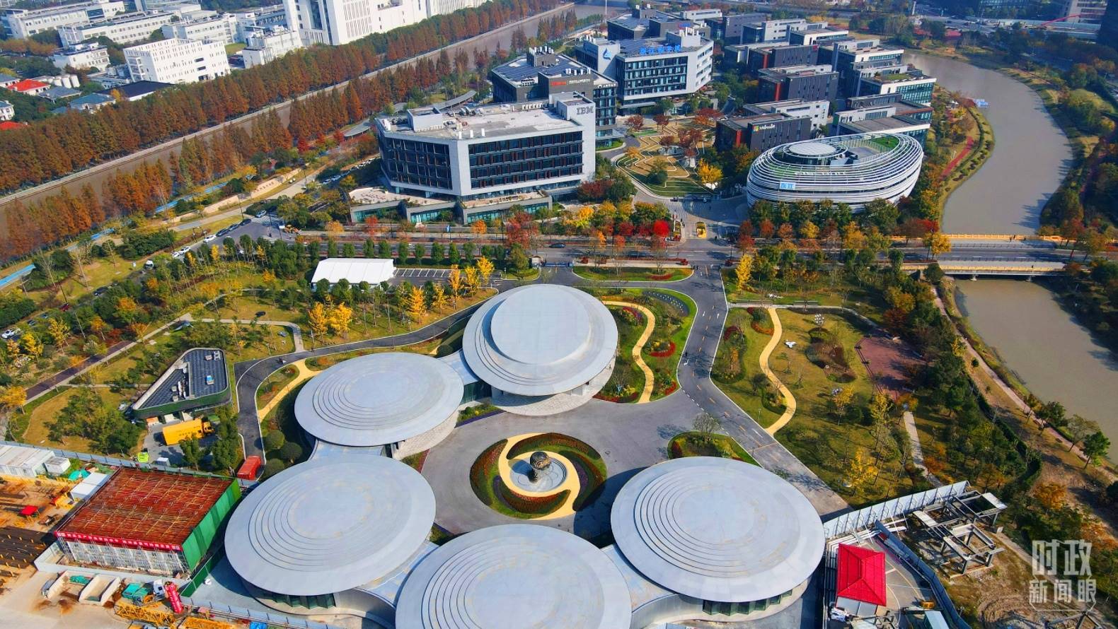 △張江科學(xué)城未來(lái)公園。（總臺(tái)央視記者范凱拍攝）