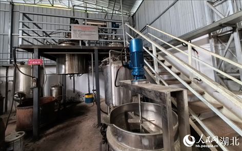 壩漆工業(yè)化量產(chǎn)設(shè)備。人民網(wǎng)記者 周雯攝