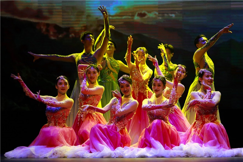 2024年“四海同春”慰?jī)S訪演團(tuán)亞太團(tuán)新西蘭惠靈頓演出現(xiàn)場(chǎng)。圖片由陸欣讌、孟韜、葉勇提供