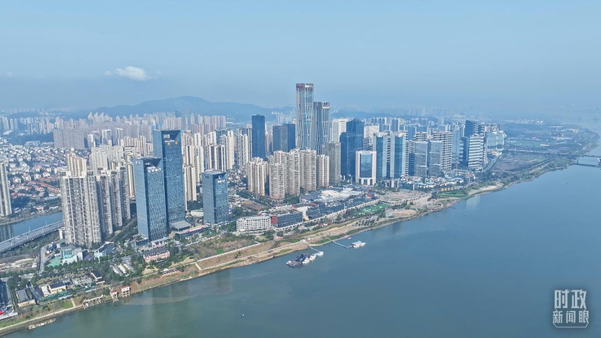 △俯瞰長沙。（總臺央視記者范凱拍攝）