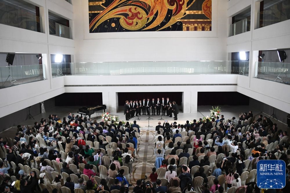 3月21日拍攝的“春暖·金融街韻律專場(chǎng)音樂會(huì)”現(xiàn)場(chǎng)。新華社記者 任超 攝