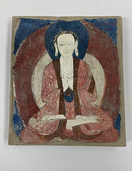 佛像壁畫殘片（暫定名）。國家文物局供圖