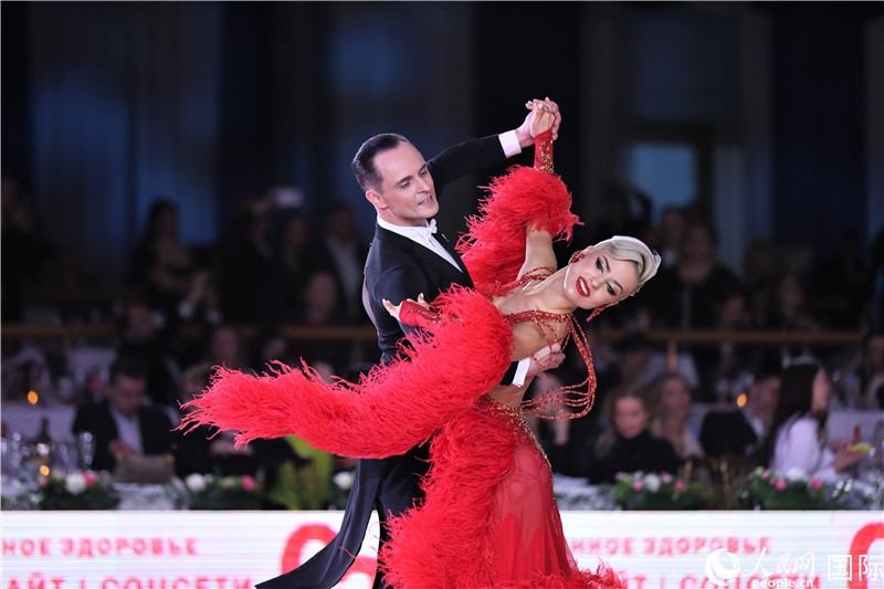 第五屆“克里姆林宮杯”國標舞錦標賽現(xiàn)場。于子恒攝