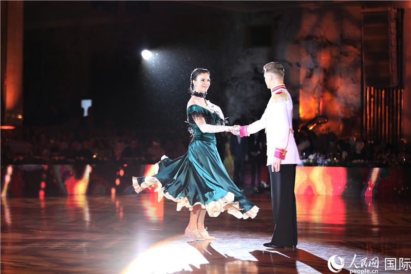 第五屆“克里姆林宮杯”國標舞錦標賽現(xiàn)場。于子恒攝