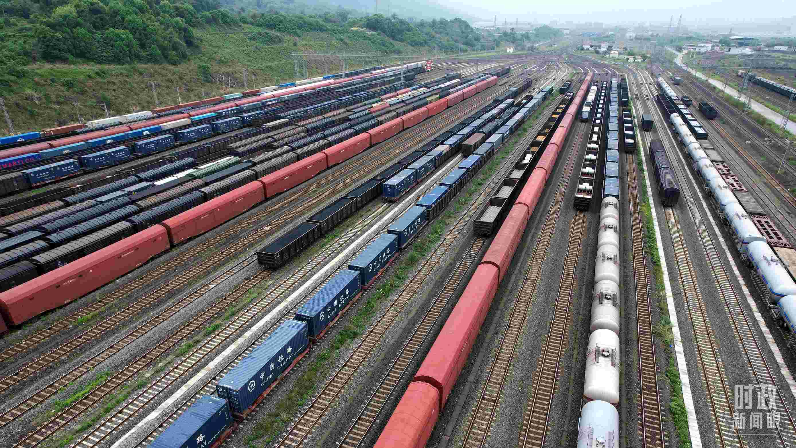 △重慶國際物流樞紐園區(qū)。（總臺央視記者范凱拍攝）