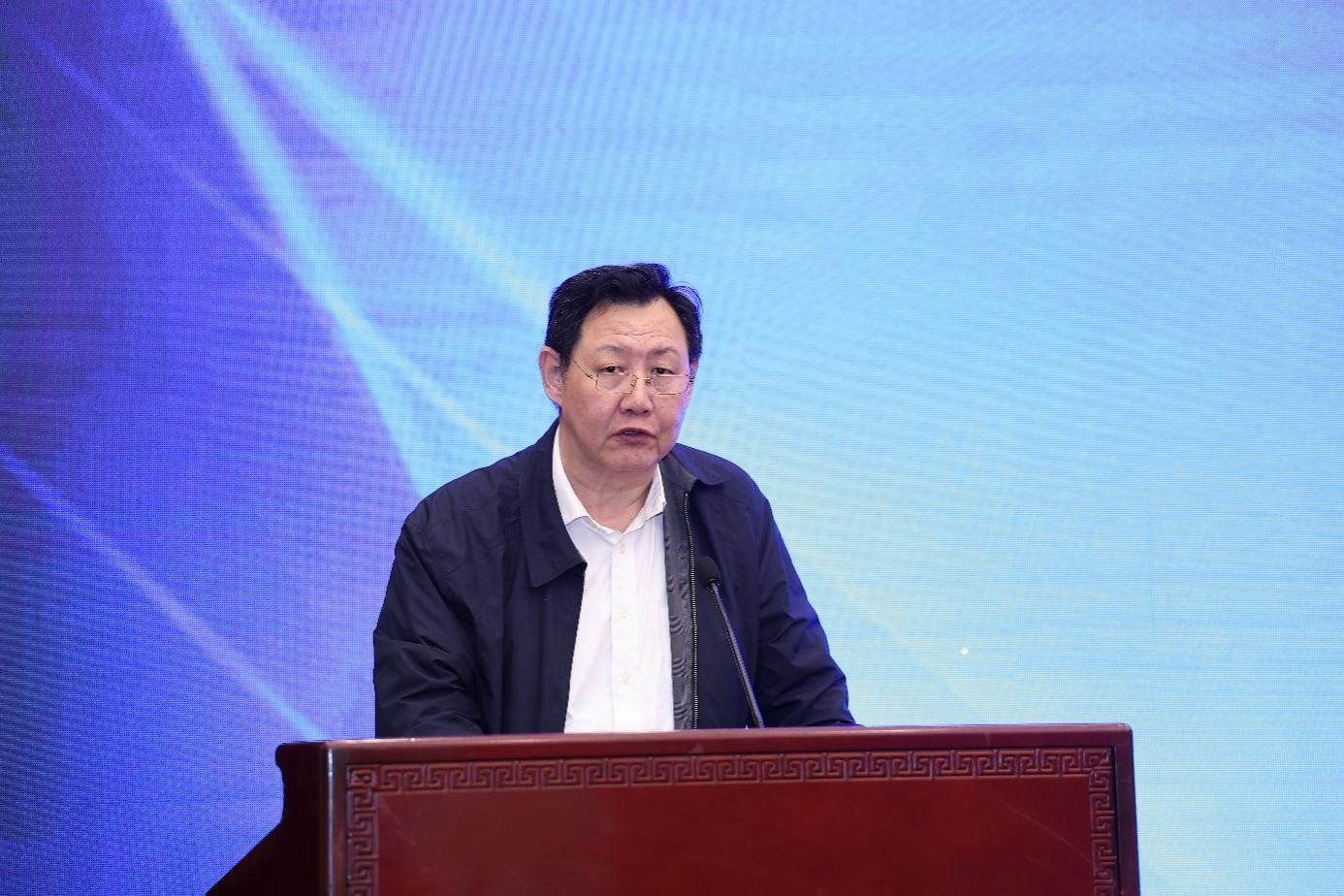 中國物流與采購聯(lián)合會黨委副書記余平致辭。主辦方供圖