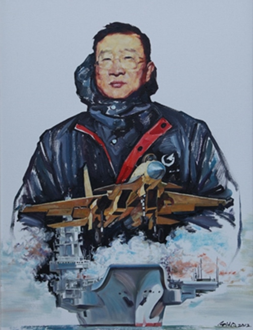 《羅陽(yáng)》油畫(huà)。校方供圖