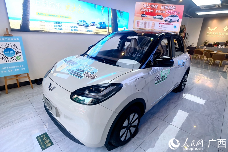 五菱汽車推出置換補(bǔ)貼。人民網(wǎng)記者 陳燕攝