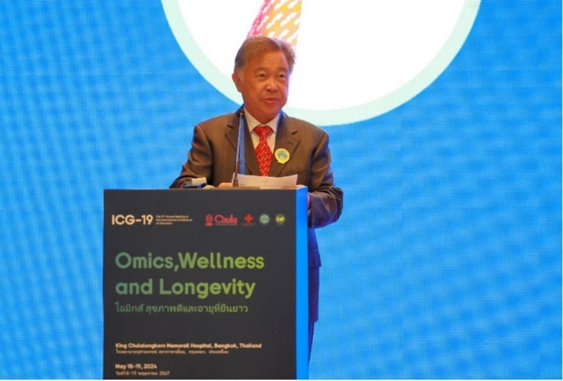 朱拉隆功大學(xué)醫(yī)學(xué)院副院長(zhǎng)沃拉蘇克·肖特勒蘇克發(fā)表主旨演講。主辦方供圖