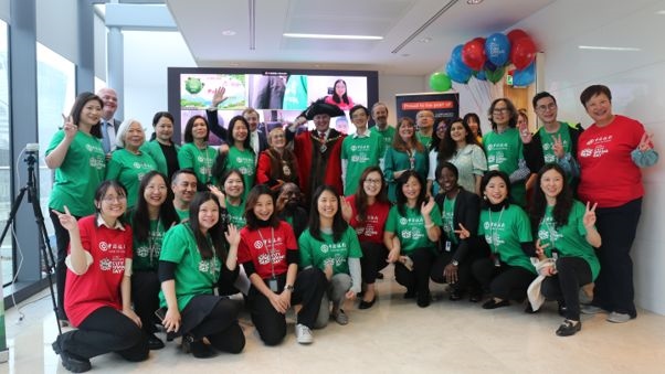 中國銀行倫敦分行參與倫敦金融城慈善日活動。資料圖片