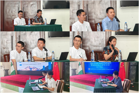 青年外交官們介紹了中國有關外交政策、對非對尼政策、等情況，并就學生們關心的問題解答。駐拉各斯總領館供圖