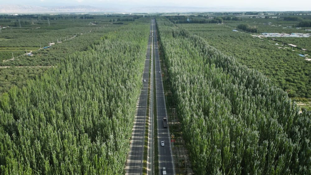 新疆柯柯牙景色（2023年9月1日攝，無人機(jī)照片）。新華社記者 李響 攝