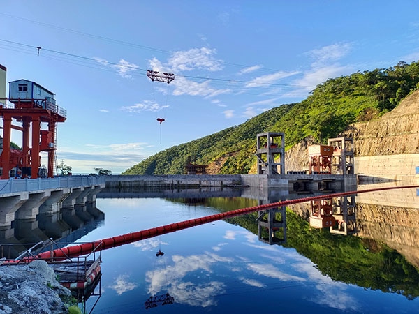 剛果（金）布桑加水電站水庫。中鐵資源集團(tuán)供圖