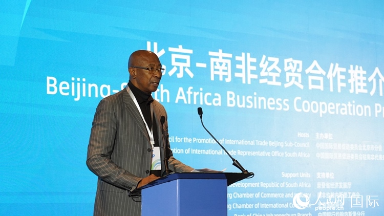 布萊克廳長致辭。人民網(wǎng) 劉暢攝