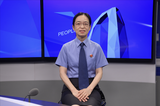 最高人民檢察院行政檢察廳二級高級檢察官張立新。人民網(wǎng)記者 王曉嘯攝