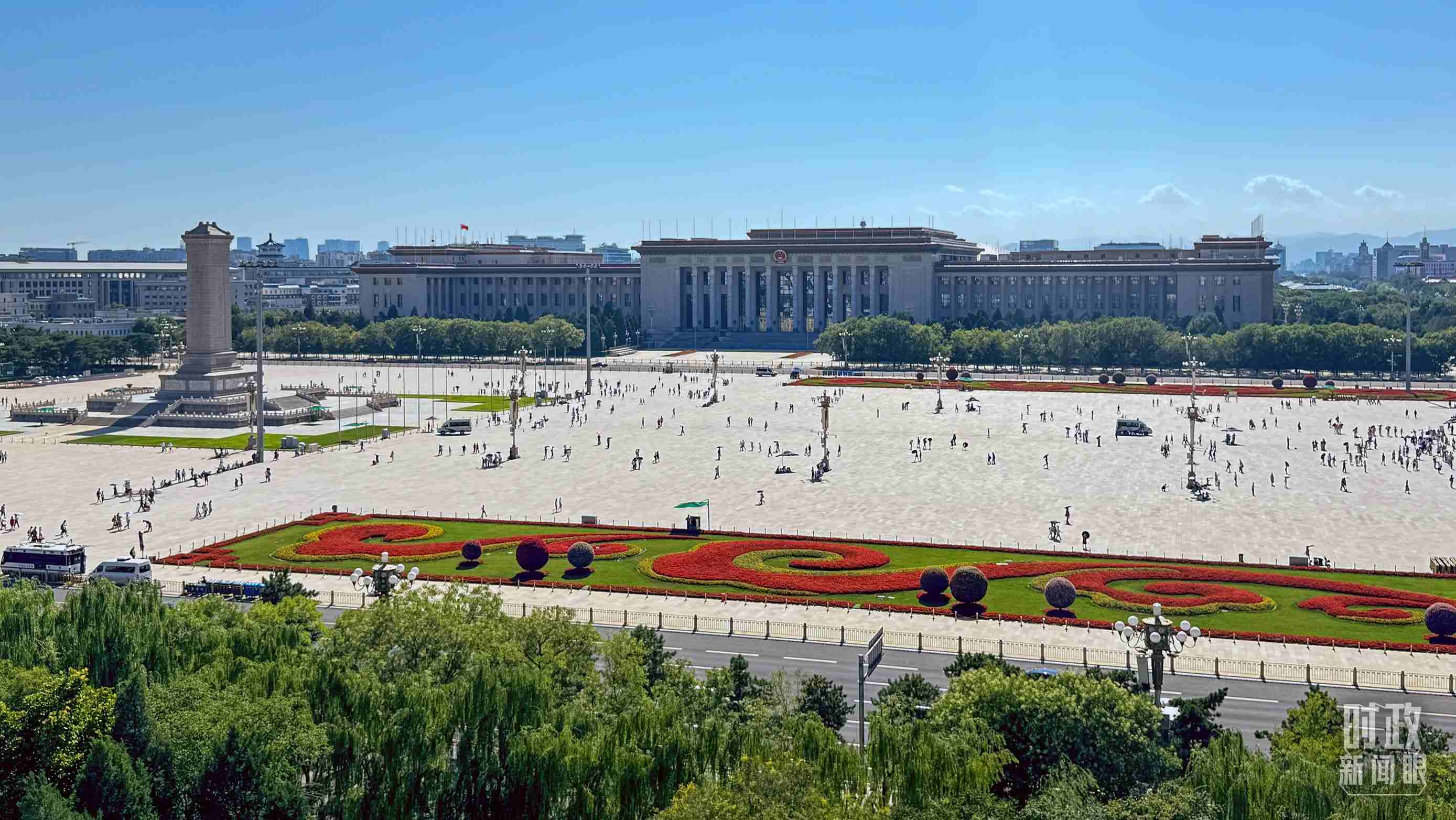 △北京天安門廣場。（總臺央視記者蔣碩拍攝）