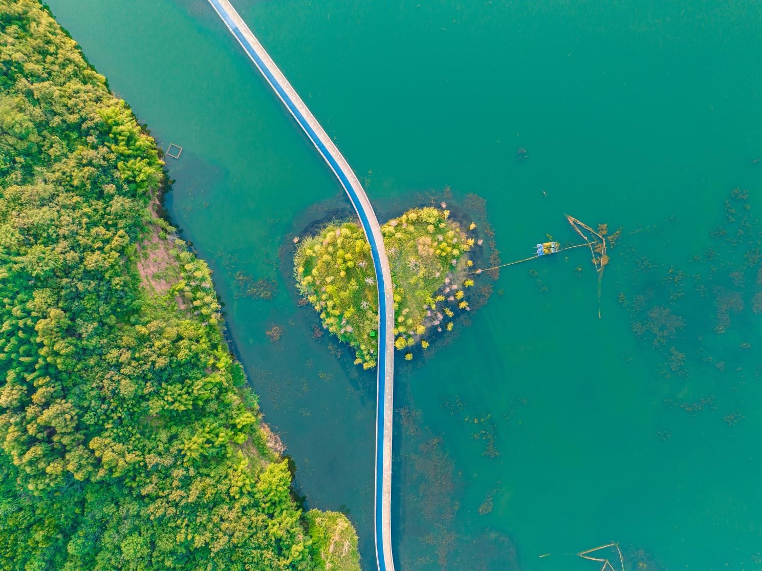 興隆湖棧道。四川天府新區(qū)融媒體中心供圖 攝影：馬驥）
