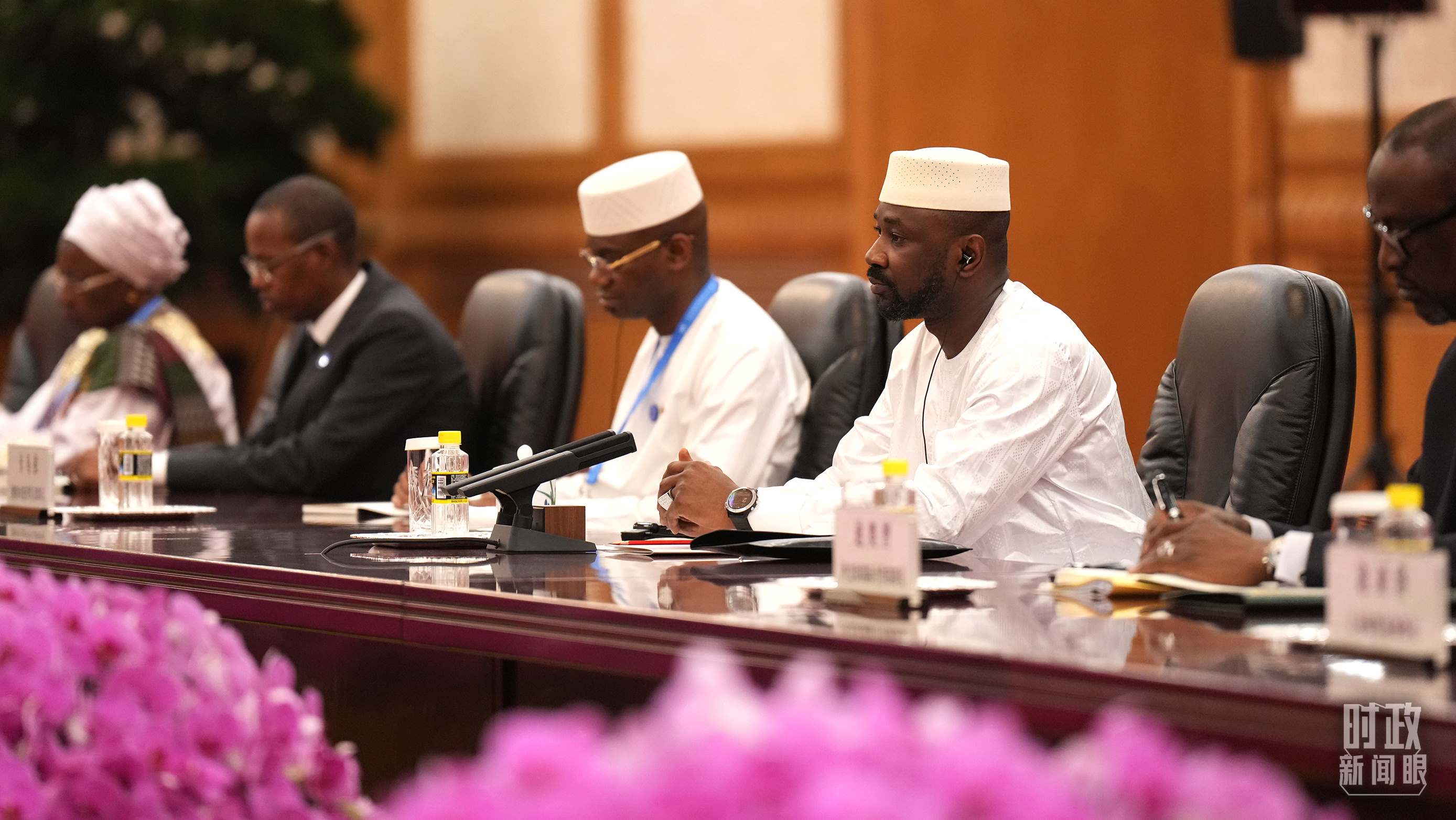 △馬里總統(tǒng)戈伊塔。（總臺記者李晉拍攝）