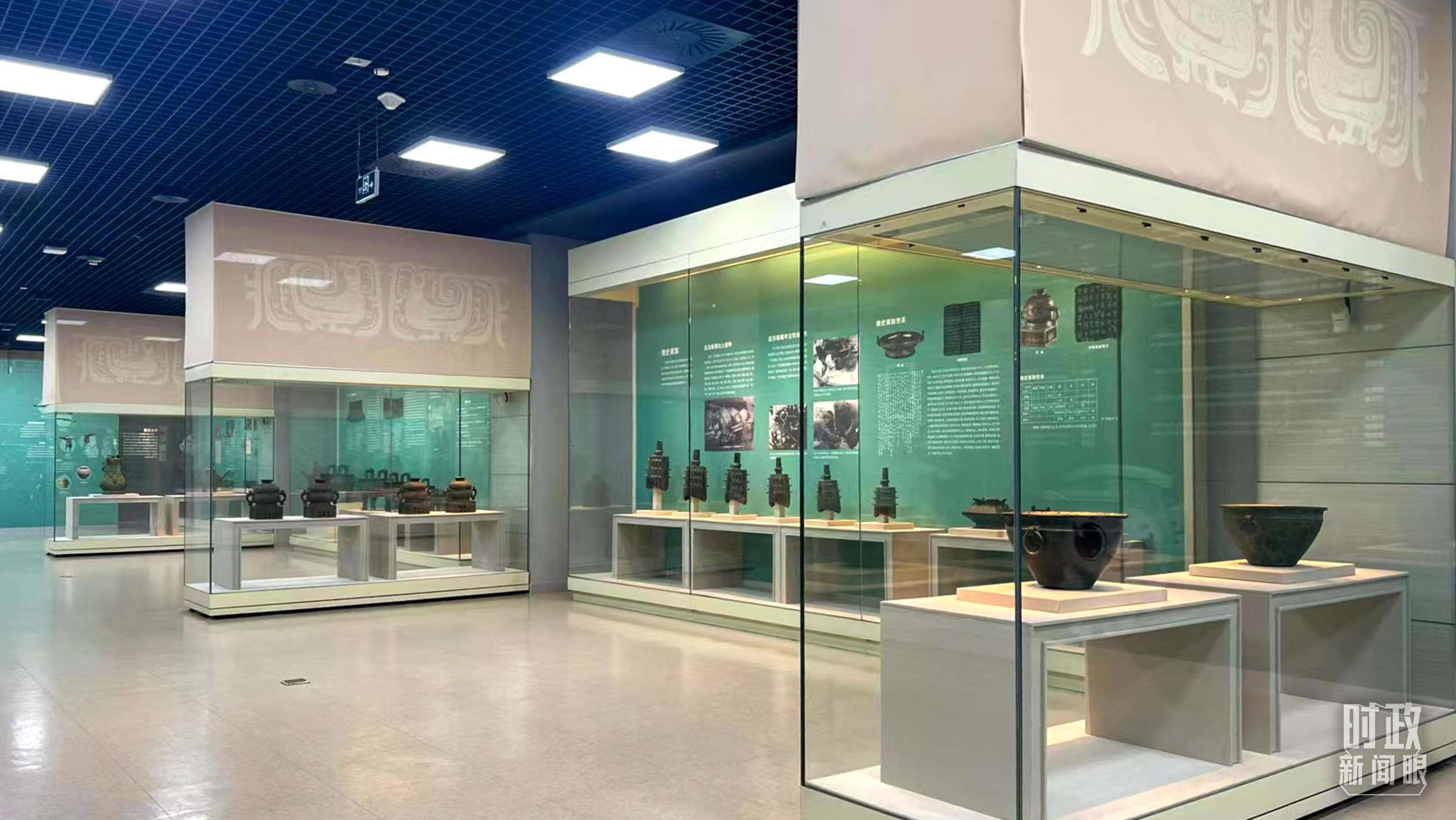△ 寶雞青銅器博物院內(nèi)展陳。（總臺(tái)記者崔剛拍攝）