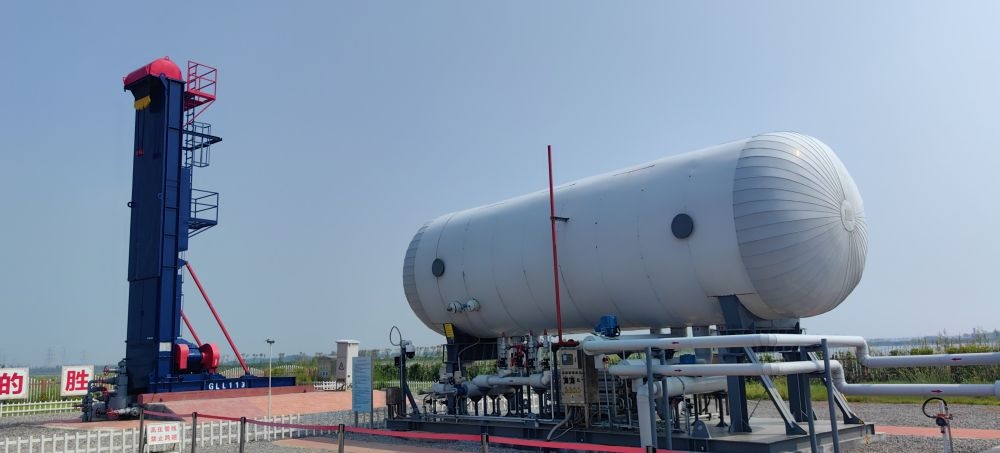 2024年8月30日，勝利油田萊113區(qū)塊CCUS項(xiàng)目現(xiàn)場。新華社記者 陳國峰 攝