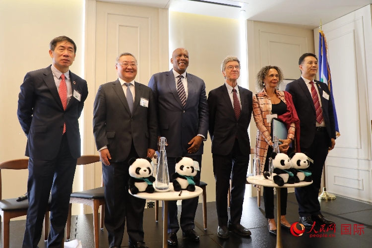 萊索托國王萊齊耶三世、中國常駐聯(lián)合國代表傅聰?shù)燃钨e出席活動。人民網(wǎng)記者 李志偉攝