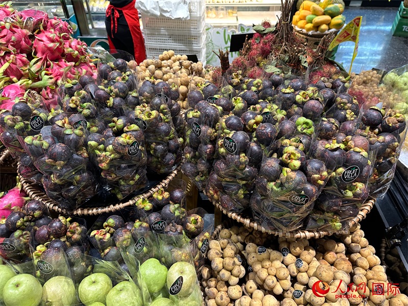 泰國超市售賣的山竹。人民網(wǎng)記者 簡承淵攝