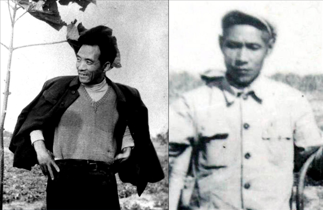 拼版照片：左圖為焦裕祿資料照片；右圖為谷文昌資料照片。